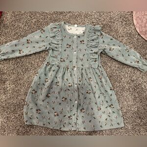 Little Girl Floral Long Sleeve Dress